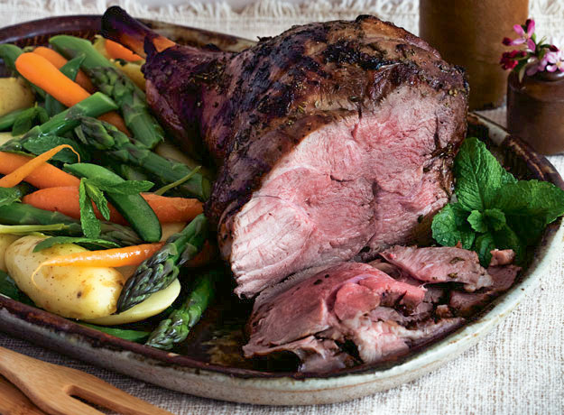 Brined Spiced Leg of Lamb