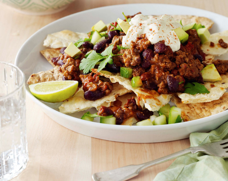 Coastal Lamb Nachos with Avocado Salsa