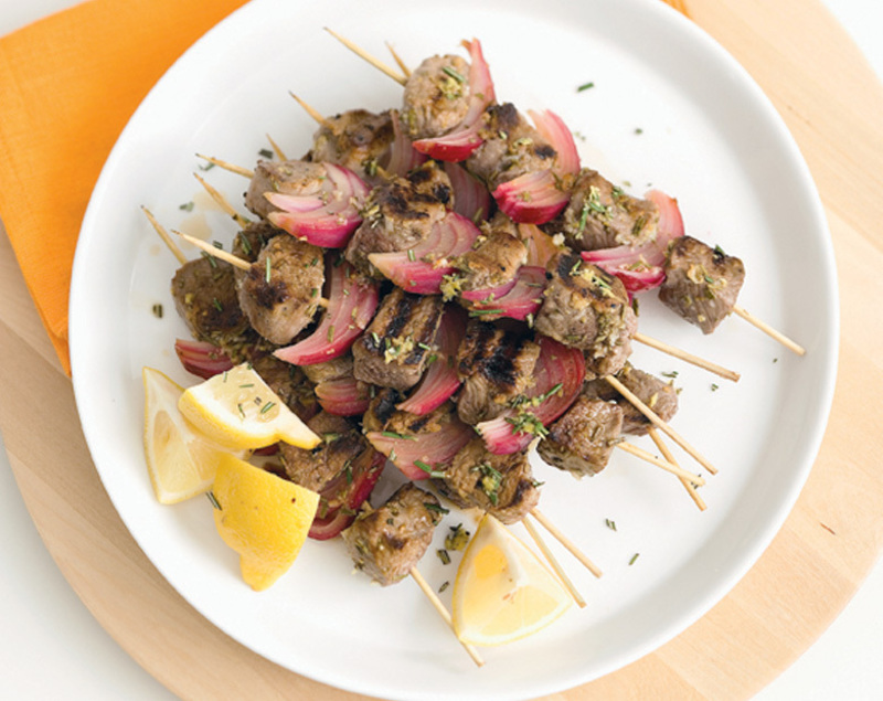 Lemon And Rosemary Coastal Lamb Kebabs