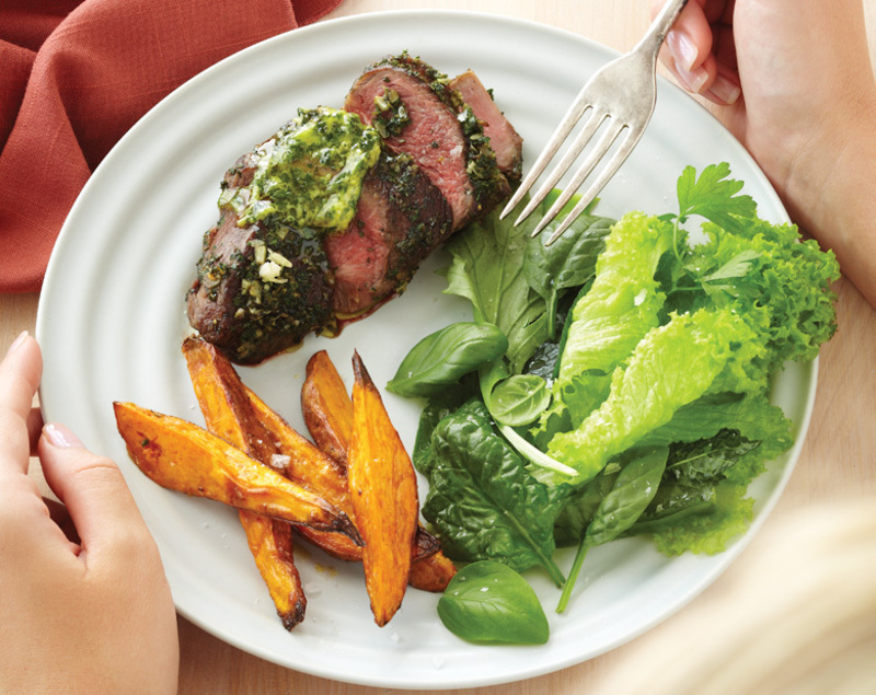 Roasted Coastal Lamb Rumps With Fresh Herb & Mustard Butter