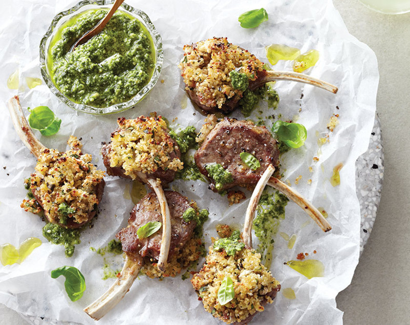 Coastal Lamb Cutlets with Quinoa Crust