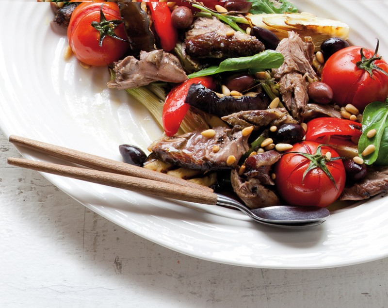 Slow Roast Coastal Lamb Shoulder Stuffed with Tapenade